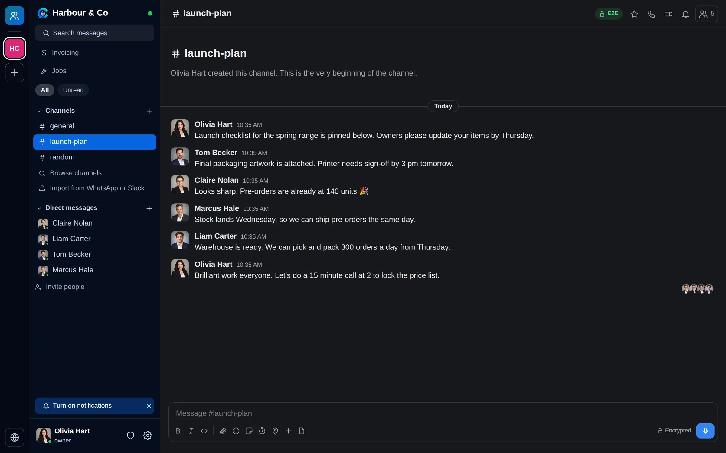 CETEChat: the team chat inside CETECommand